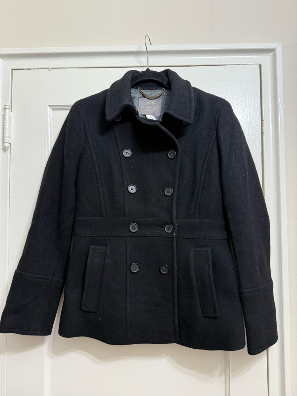 J. Crew Wool Blend Double-Breasted Peacoat Jacket - Women’s 4